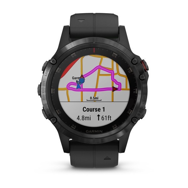 Garmin Fenix 5 Plus Sapphire Black with Black Band Aktivite Saati