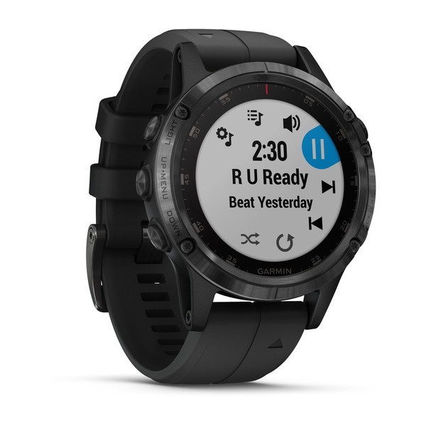 Garmin Fenix 5 Plus Sapphire Black with Black Band Aktivite Saati