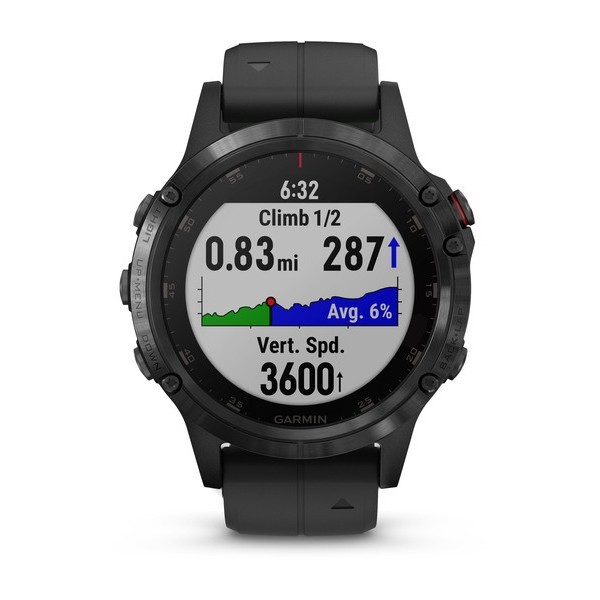 Garmin Fenix 5 Plus Sapphire Black with Black Band Aktivite Saati