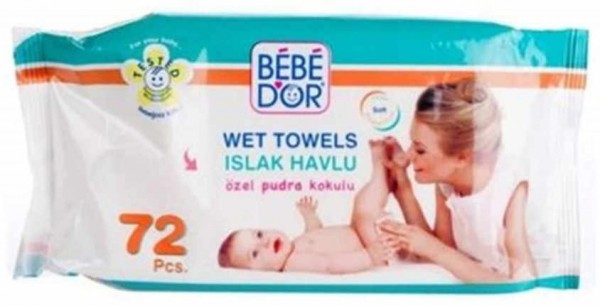 Bebedor Pudra Kokulu Islak Havlu (72 Yaprak)