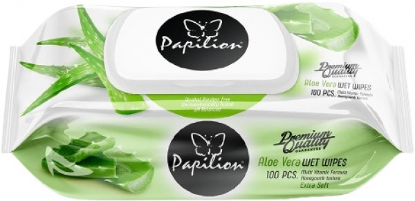 Papilion Aloe Vera Islak Havlu (100 Yaprak)