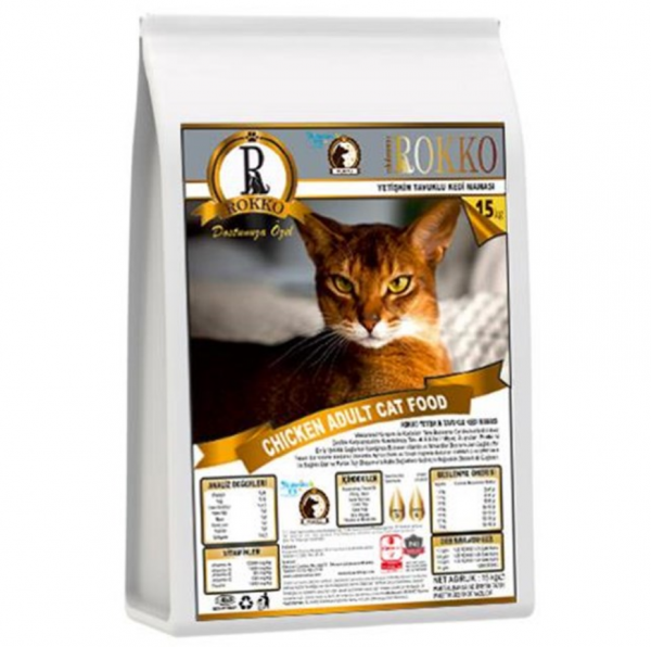 Rokko Tavuklu 15 kg Kedi Maması