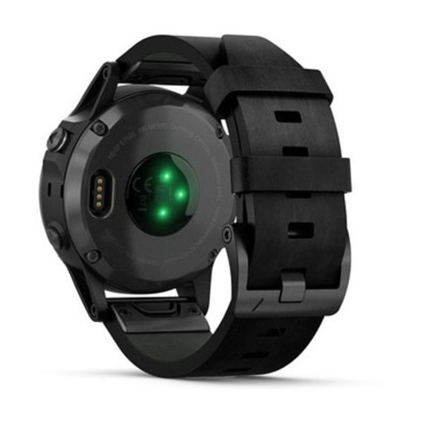 Garmin Fenix 5 Plus Sapphire Black with Black Leather Band Aktivite Saati