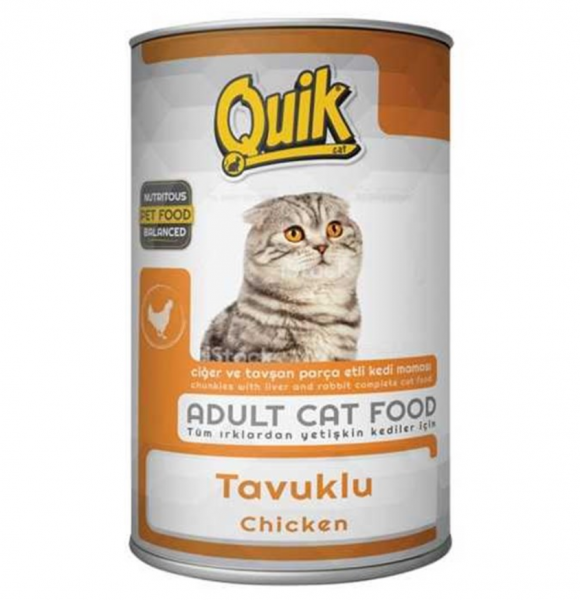 Quik Adult Tavuklu 415 gr Kedi Maması