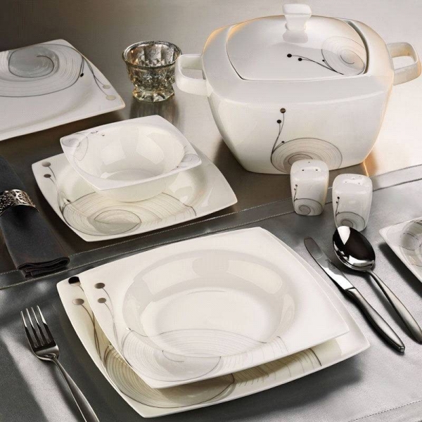 Kütahya Porselen Aliza Bone 35102 24 Parça Yemek Takımı (24 Parça)