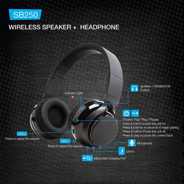 SoundBot SB250 Kablosuz Kulaklık