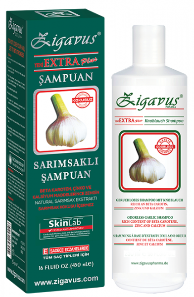 Zigavus Extra Plus Sarımsaklı 450 ml Şampuan (450 ml)