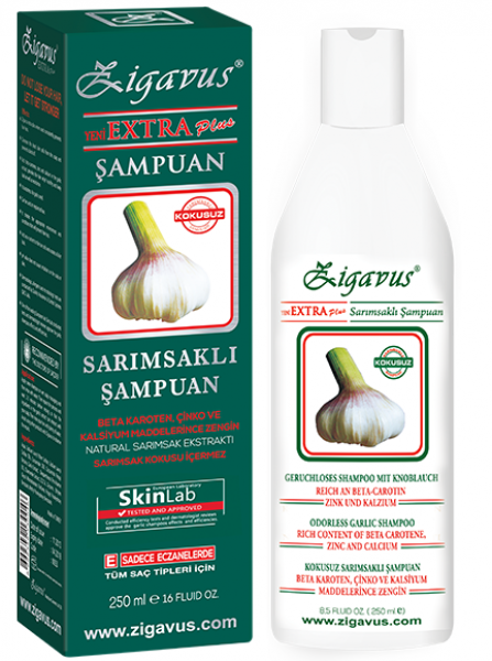 Zigavus Extra Plus Sarımsaklı 250 ml Şampuan (250 ml)