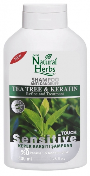 Natural Herbs Tea Tree & Keratin Kepeğe Karşı 400 ml Şampuan