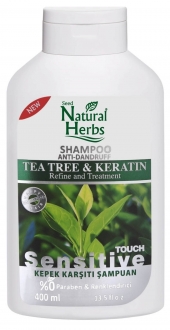 Natural Herbs Tea Tree & Keratin Kepeğe Karşı 400 ml Şampuan