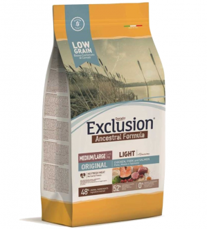 Exclusion Original Medium Maxi Düşük Tahıllı Light 12 kg Köpek Maması