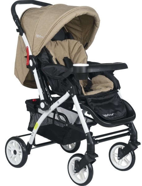 Baby Force BF-27 Secret Beyaz Şase Bebek Arabası