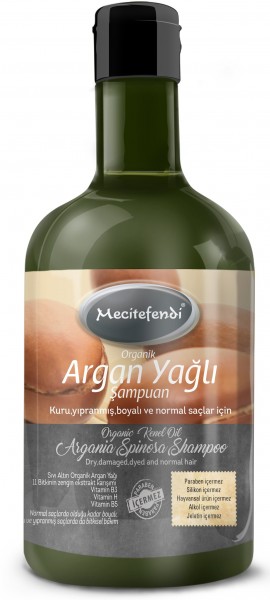 Mecitefendi Organik Argan Yağlı 400 ml Şampuan
