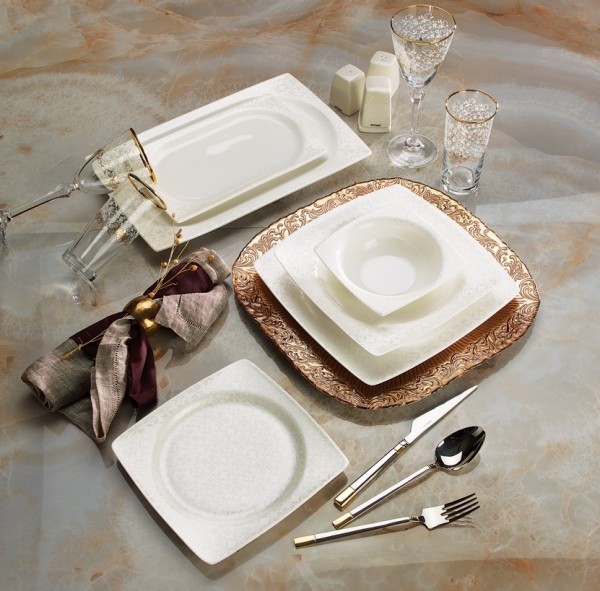 Emsan Fine Bone Amor 61 Parça Yemek Takımı