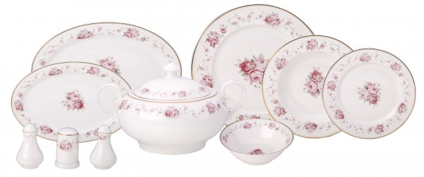 Karaca Monna Rosa New Bone 60 Parça Yemek Takımı