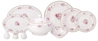 Karaca Monna Rosa New Bone 60 Parça Yemek Takımı