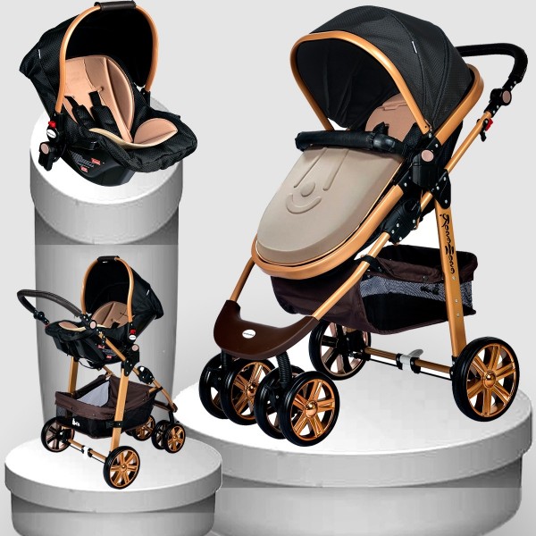 Rose Mose RM-540 Gold Viko Bebek Arabası