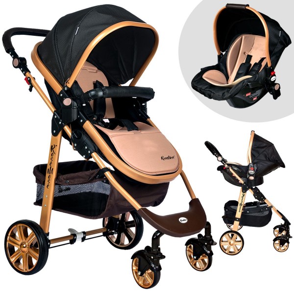 Rose Mose RM-590T Gold Mono Bebek Arabası