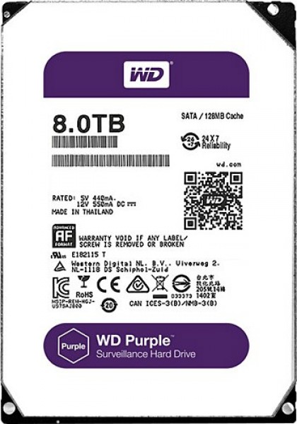 WD Purple HDD (8 TB)