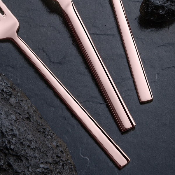 Nehir Titanium Dalyan Bronz Deri Kutulu 36 Parça Çatal Kaşık Bıçak Takımı