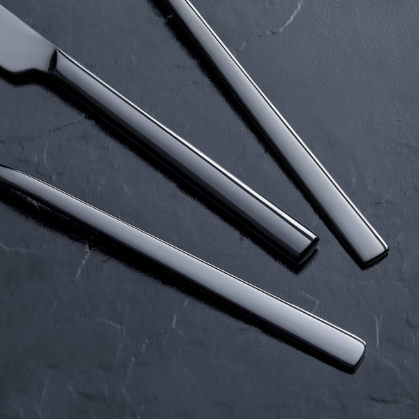 Nehir Titanium Dalyan Siyah Deri Kutulu 36 Parça Çatal Kaşık Bıçak Takımı