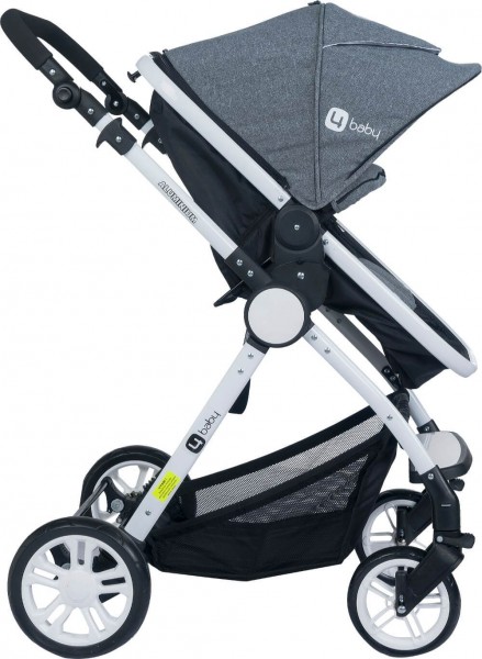 4 Baby Domino Beyaz Şase Travel Sistem Bebek Arabası