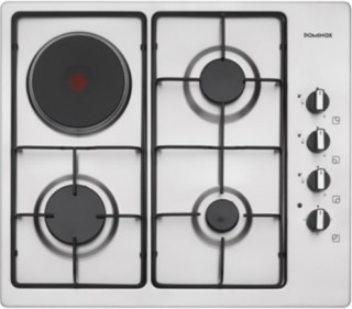 Dominox DHX 604 3G 1E XS S E Ankastre Gazlı ve Elektrikli Ocak