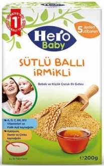 Hero Baby Sütlü Ballı İrmikli 200 gr Kaşık Mama