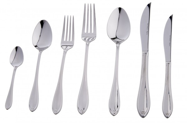 Karaca French Rose Platin 84 Parça Çatal Kaşık Bıçak Takımı (Gümüş)