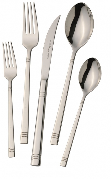 Karaca D029 Sandıklı 84 Parça Çatal Kaşık Bıçak Takımı (Gümüş / Sandık)