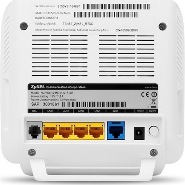 Zyxel 3312-B10B Modem