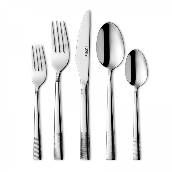 Schafer SHF-950 Lugano 90 Parça Çatal Kaşık Bıçak Takımı (Gümüş)