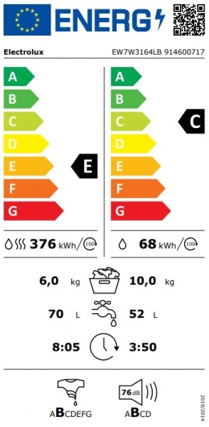 Electrolux EW7W3164LB Çamaşır Makinesi