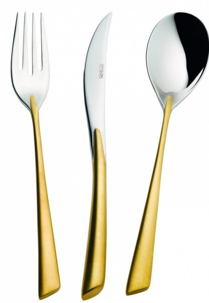 Emsan Prime Mirage Gold Kutulu 84 Parça Çatal Kaşık Bıçak Takımı (Altın / Kutu)