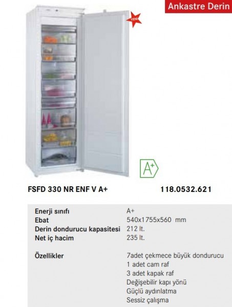 Franke FSFD 330 NR ENF V Derin Dondurucu