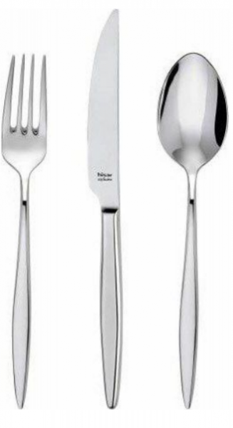 Hisar Mercury 89 Parça Çatal Kaşık Bıçak Takımı (89 Parça / Mat/Saten)