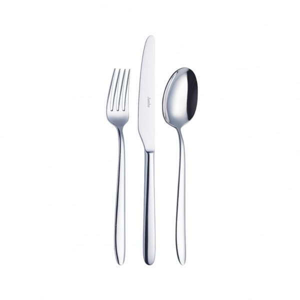 Jumbo 9400 Parlak 89 Parça Çatal Kaşık Bıçak Takımı (Parlak / Gümüş)