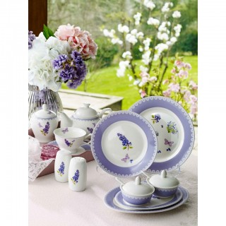Pierre Cardin Purple Flower 49 Parça Kahvaltı Takımı