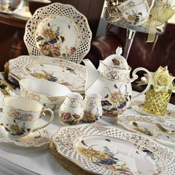 Kütahya Porselen Bone China 21102 38 Parça Kahvaltı Takımı