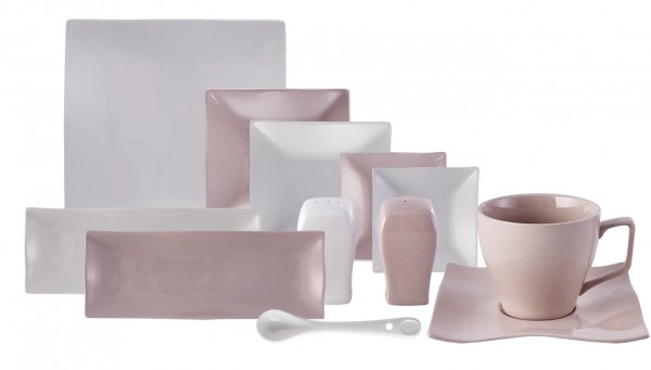 Karaca Oxo White Pink 32 Parça Kahvaltı Takımı