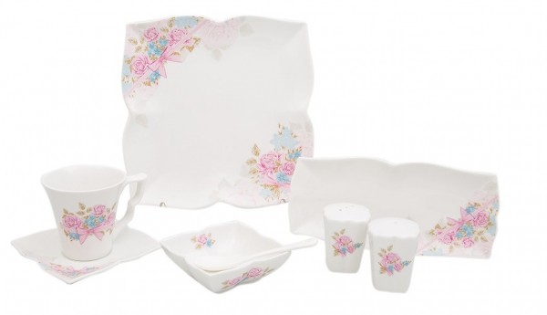 Karaca Pink Bow 32 Parça Kahvaltı Takımı