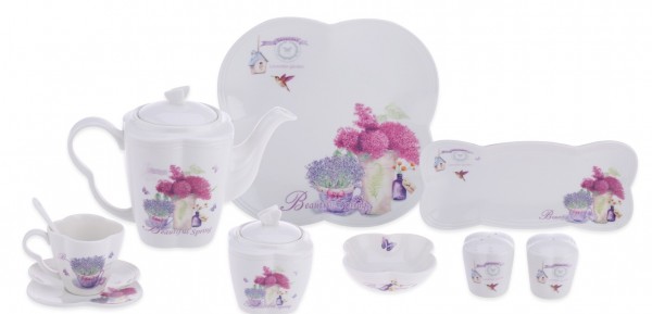 Karaca Lavender Garden 34 Parça Kahvaltı Takımı
