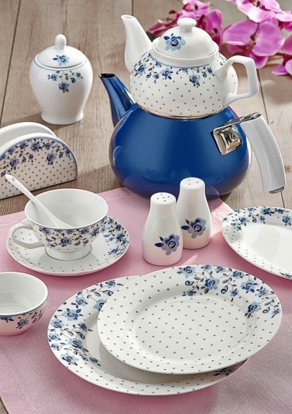 Neva Blue Jardin 43 Parça Kahvaltı Takımı