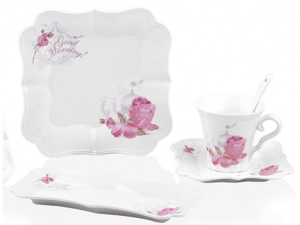 Taç Beleza Rose Day 28 Parça Kahvaltı Takımı