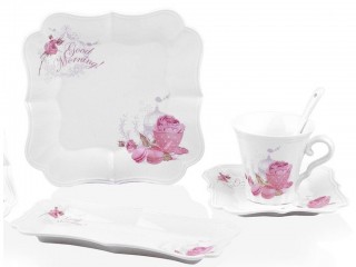 Taç Beleza Rose Day 28 Parça Kahvaltı Takımı
