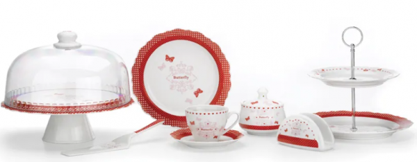 Emsan Butterfly 32 Parça Kahvaltı Takımı