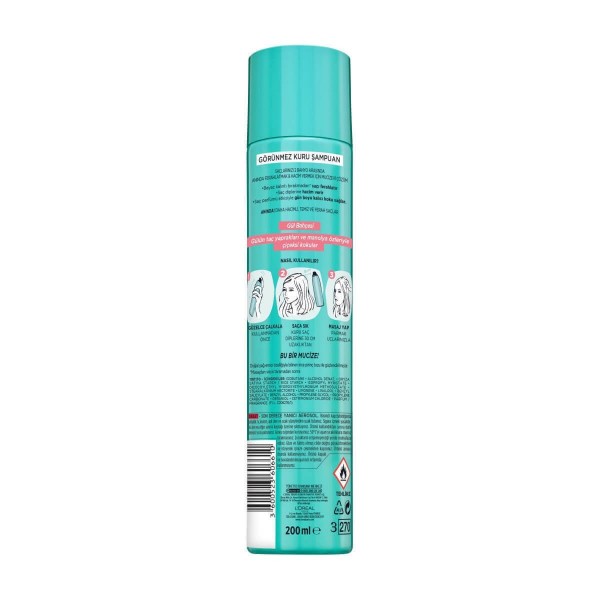 Loreal Paris Magic Gül Bahçesi 200ml Kuru Şampuan