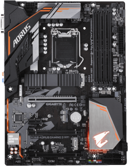 Gigabyte B360 AORUS Gaming 3 WiFi LGA 1151 Soket Anakart