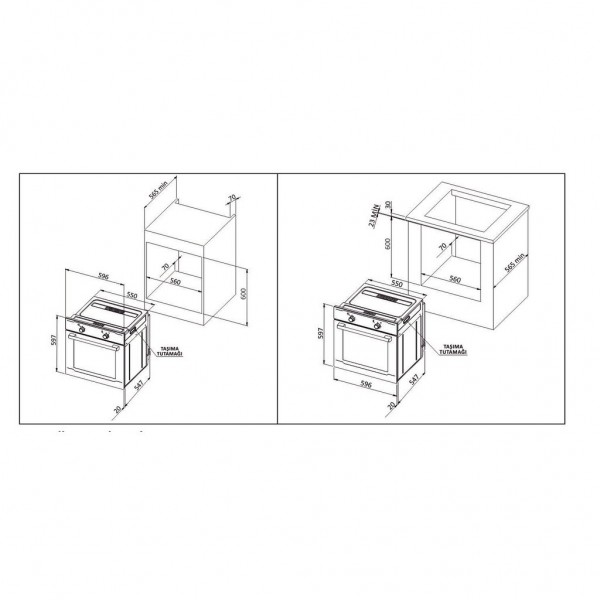 Arnova AFM6600BYZ Ankastre Fırın