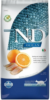 N&D Tahılsız Adult Balıklı ve Portakallı 5 kg resim